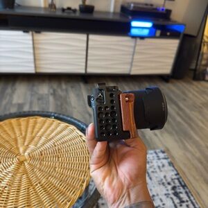 Sony Digital Camera with Black and Brown Grip